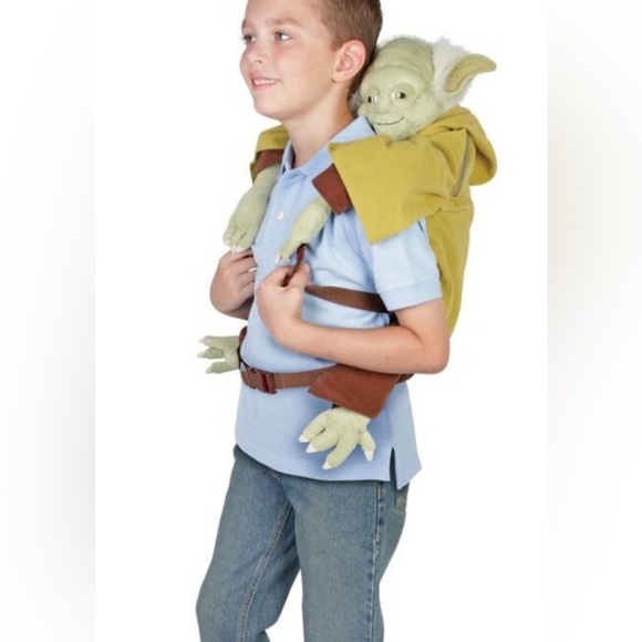 Disney Parks Star Wars Yoda Backpack Buddies Plush 24” Rare